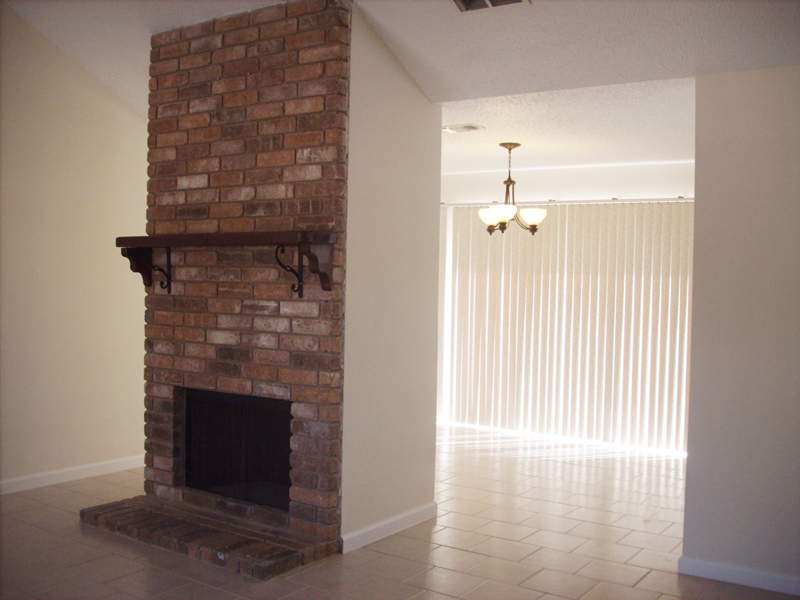 living room fire place, 21403 Park Bishop Katy Texas real estate