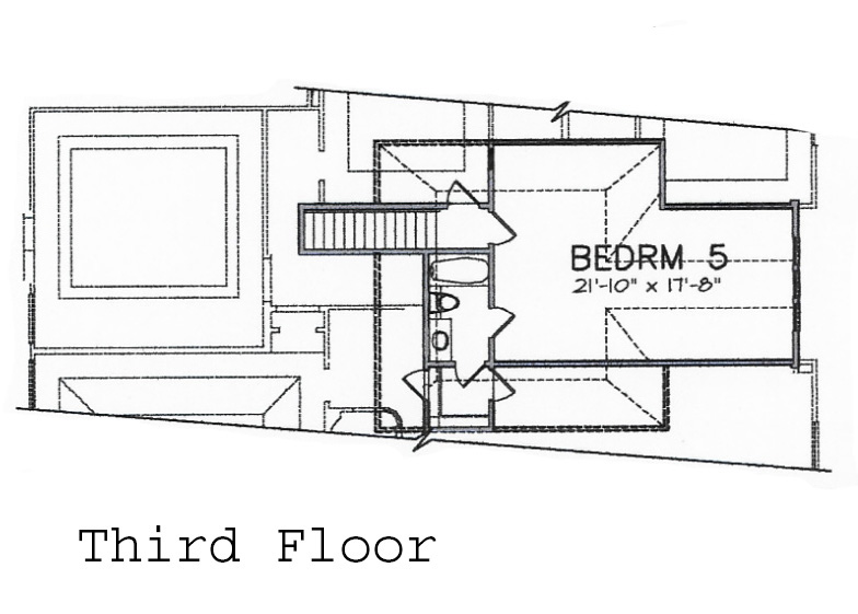 third floor plan  Houston Texas real estate